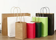 250 гр. цветные бумажные сумки для покупок розничные сумки для покупок крафтовые бумажные сумки с ручками