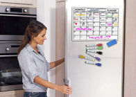 Запятнайте календарь стирания устойчивого поверхностного магнита холодильника сухой для холодильника