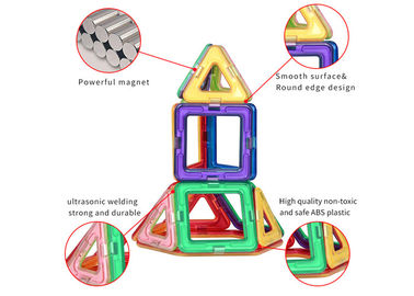 Настольный ABS Пластмассовый магнитный активный набор 40 штук для малышей Настольные строительные игрушки
