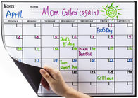 Месячный планировщик холодильник 17X12 дюймов магнитный вечный календарь