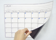 PET поверхность 17x12 &quot;сухое стирание магнитный ежемесячный календарь рекламный магнитный календарь магнитный продуктовый список